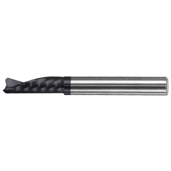 1/2x1x1/2x3 1FL Downcut O-Flute Xtreme Crescent End Router, PowerDLC